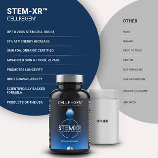 StemXR™  90 Capsules | Amplify Stem Cells, Supercharge Energy, Rejuvenate Skin, and Transform Your Vitality Cellregen