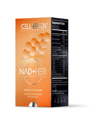 NAD+HER® 90 Capsules for Radiant Beauty & Anti-Aging, Boosts NAD+, DNA Repair Supplement