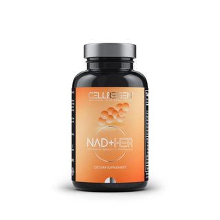 NAD+HER capsules for vitality and DNA repair, boosts NAD+ and skin hydration.