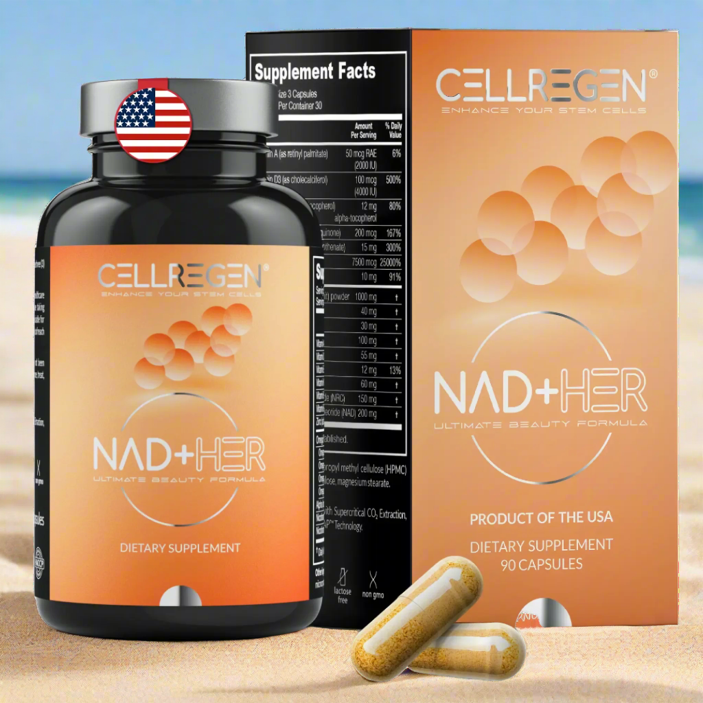 NAD+ HER: Women's Energy & Beauty Supplement | Cellregen NAD+ HER: Women's Energy & Beauty Supplement | Cellregen