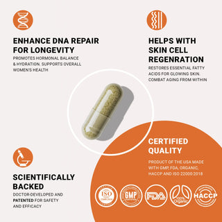 NAD+HER™  90 Capsules |Radiant Beauty & Anti-Aging Power: Boost NAD+, Glutathione, Skin Hydration & DNA Repair Cellregen